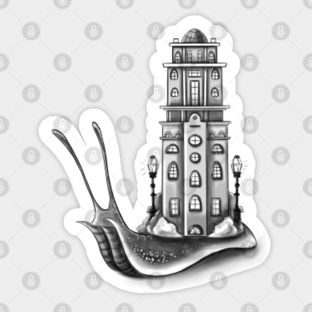 Snail’s house Snail Sticker TeePublic